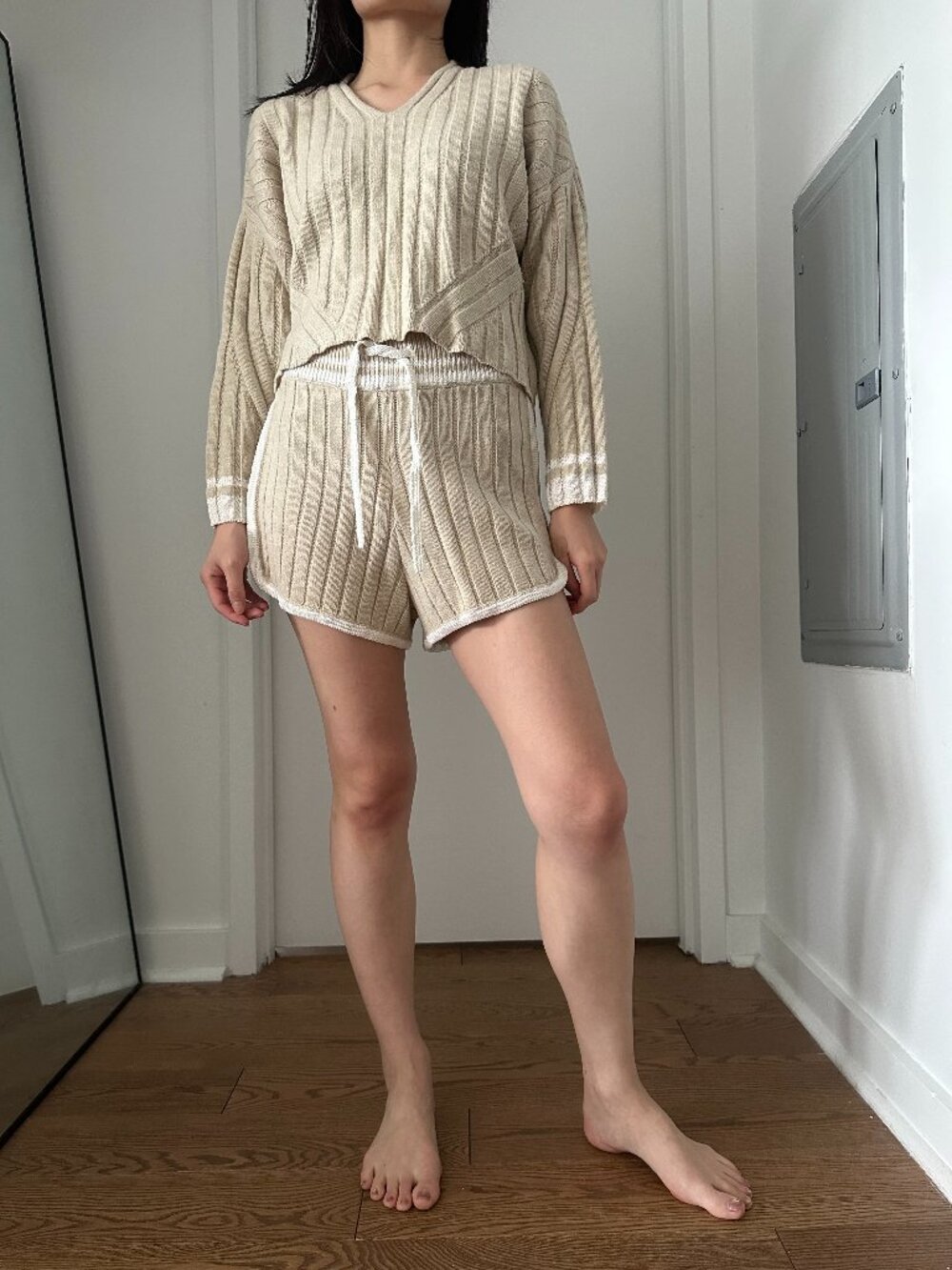 Rag & Bone Serena Wool Blend V-Neck Set